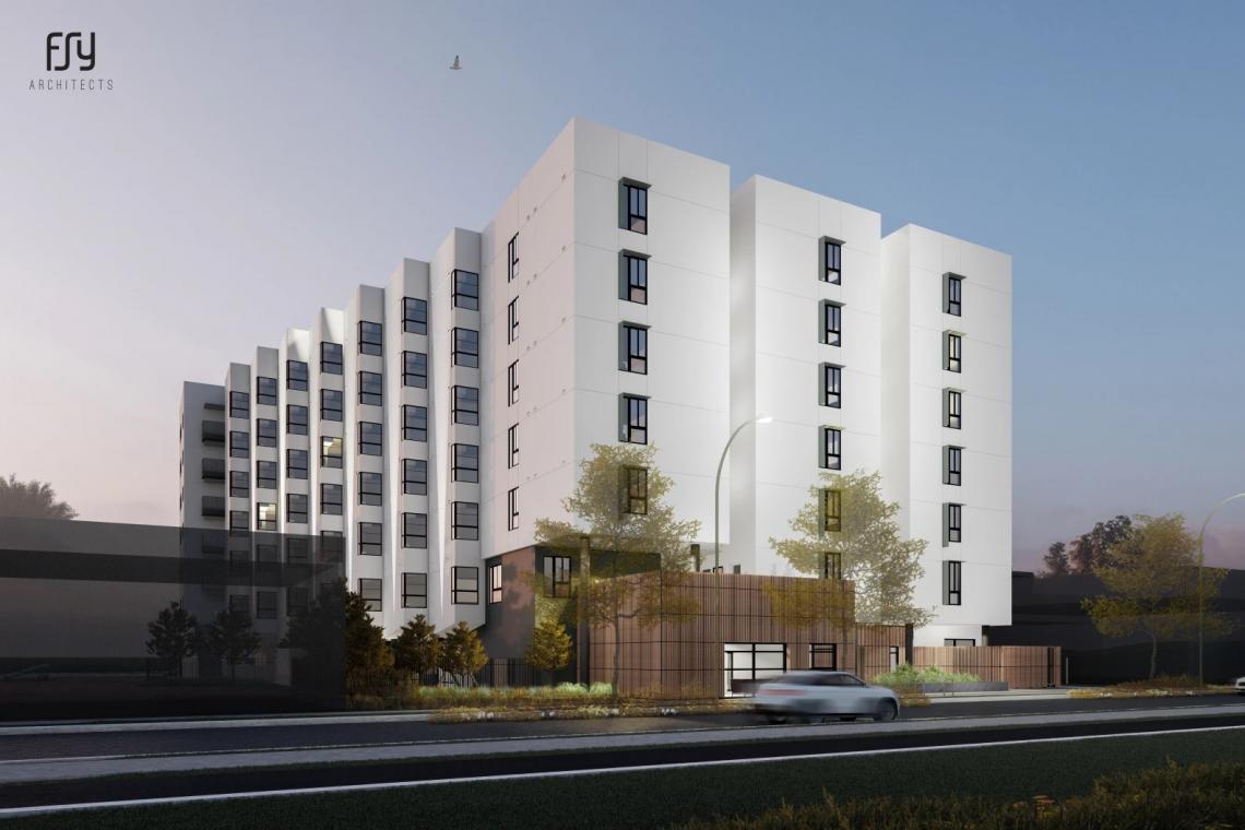 The Umeya starts to rise at 414 S. Crocker Street in DTLA The Umeya starts to rise at 414 S. Crocker Street in DTLA